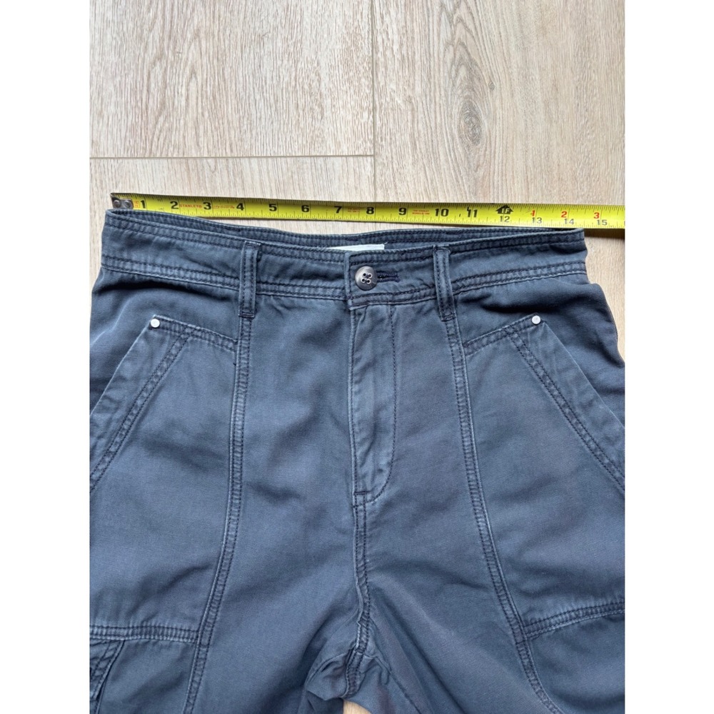 Anthropologie The Carson Utility Barrel High Rise Cargo Baggy Pants Black - Picture 8 of 10